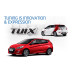 REAR BUMPER COVER KIT FOR HYUNDAI ACCENT SOLARIS 2013-16