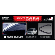 AUTOCLOVER SMOKED DOOR VISOR SET FOR GRAND STAREX / ILOAD 2009-15