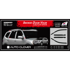 AUTOCLOVER SMOKED DOOR VISOR SET FOR KIA MOHAVE 2008-15