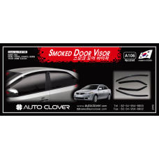 AUTOCLOVER SMOKED DOOR VISOR SET FOR KIA FORTE CERATO 2008-12
