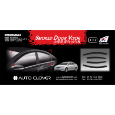 AUTOCLOVER SMOKED DOOR VISOR SET FOR HYUNDAI SONATA 2009-15