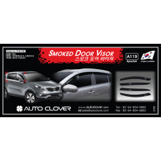 AUTOCLOVER SMOKED DOOR VISOR SET FOR KIA SPORTAGE R 2010-15