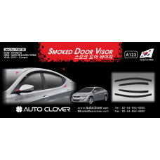 AUTOCLOVER SMOKED DOOR VISOR SET HYUNDAI AVANTE ELANTRA 2010-15