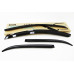 AUTOCLOVER SMOKED DOOR VISOR SET FOR KIA PICANTO 2011-15