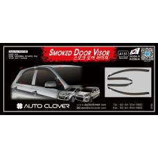 AUTOCLOVER SMOKED DOOR VISOR SET FOR KIA PICANTO 2011-15