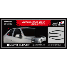 AUTOCLOVER SMOKED DOOR VISOR SET FOR CHEVROLET MALIBU 2011-15