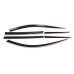 AUTOCLOVER SMOKED DOOR VISOR SET FOR HYUNDAI SANTA FE 2012-15