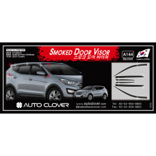 AUTOCLOVER SMOKED DOOR VISOR SET FOR HYUNDAI SANTA FE 2012-15 AUTOCLOVER SMOKED DOOR VISOR SET FOR HYUNDAI SANTA FE 2012-15
