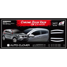 AUTOCLOVER CHROME DOOR VISOR SET FOR KIA SPORTAGE R 2010-15