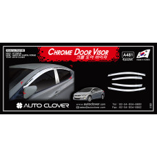 AUTOCLOVER CHROME DOOR VISOR HYUNDAI AVANTE MD / ELANTRA 2010-15