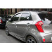 AUTOCLOVER CHROME DOOR VISOR SET FOR KIA PICANTO 2011-15