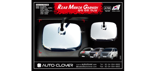 AUTOCLOVER REAR MIRROR GARNISH SET HYUNDAI GRAND STAREX 2007-15