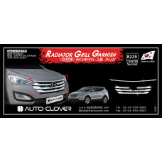 AUTOCLOVER RADIATOR GRILL GARNISH SET FOR HYUNDAI SANTA FE 2012-15