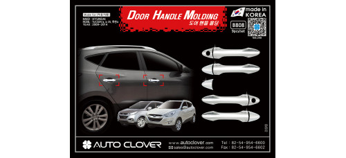 AUTOCLOVER DOOR HANDLE MOLDING SET FOR HYUNDAI TUCSON IX35 2009-15