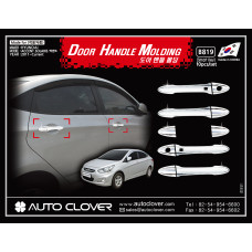 AUTOCLOVER DOOR HANDLE MOLDING HYUNDAI ACCENT 2011-15