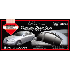 AUTOCLOVER PREMIUM DIAMOND DOOR VISOR FOR HYUNDAI GENESIS 2008-13
