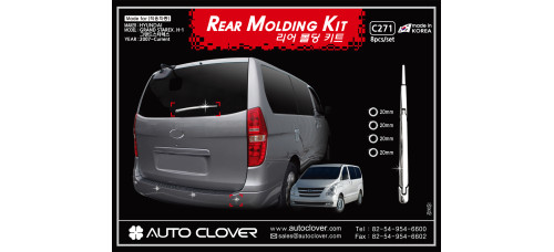 AUTOCLOVER REAR MOLDING KIT SET FOR HYUNDAI GRAND STAREX 2007-15