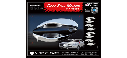AUTOCLOVER DOOR BOWL MOLDING SET FOR HYUNDAI TUCSON IX35 2009-15