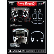 AUTOCLOVER INTERIOR MOLDING KIT FOR HYUNDAI GRAND STAREX 2007-15