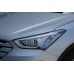 AUTOCLOVER HEAD LAMP GARNISH SET FOR HYUNDAI SANTA FE 2012-15