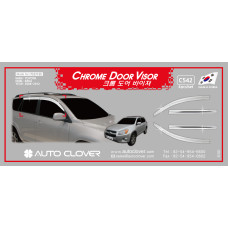 AUTOCLOVER CHROME DOOR VISOR SET FOR TOYOTA RAV4 2006-12