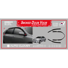 AUTOCLOVER SMOKED DOOR VISOR SET FOR TOYOTA COROLLA 2011-13