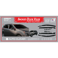 AUTOCLOVER SMOKED DOOR VISOR SET FOR TOYOTA RAV4 2013-15