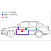 KYUNGDONG LED DOOR CATCH MOLDING FOR HYUNDAI SANTA FE CM 2006-12