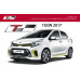 TUON REAR SPOILER SET FOR KIA ALL NEW PICANTO 2017-18