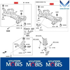 MOBIS FR CROSSMEMBER ARM LOWER HYUNDAI AVANTE ELANTRA 2015-20
