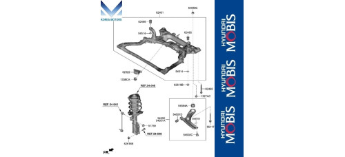 MOBIS FR CROSSMEMBER ARM LOWER HYUNDAI AVANTE ELANTRA 2020-23