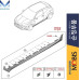 MOBIS MOLDINGS ASSY-SIDES SILL KIT HYUNDAI VELOSTER JS 2018-21 MOBIS MOLDINGS ASSY-SIDES SILL KIT HYUNDAI VELOSTER JS 2018-21