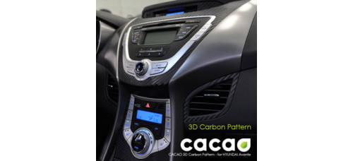 CACAO 3D CARBON PATTERN FOR HYUNDAI AVANTE MD / ELANTRA 2010-15