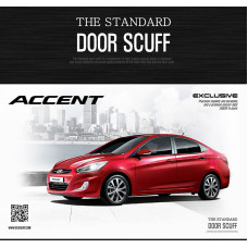 DXSOAUTO STANDARD AL DOOR SILL SCUFF PLATES HYUNDAI ACCENT 2011-15