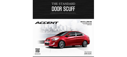 DXSOAUTO STANDARD AL DOOR SILL SCUFF PLATES HYUNDAI ACCENT 2011-15 DXSOAUTO STANDARD AL DOOR SILL SCUFF PLATES HYUNDAI ACCENT 2011-15