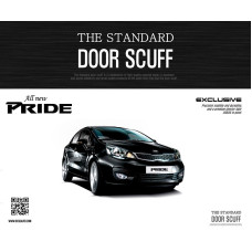 DXSOAUTO STANDARD AL DOOR SILL SCUFF PLATES KIA PRIDE RIO 2012-14