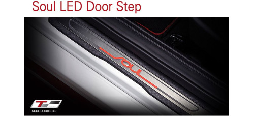 TUON NEW LED DOORSTEP PLATE SET FOR KIA SOUL 2012-17