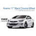 TUIX 17" BLACK CHROME WHEELS FOR HYUNDAI ELANTRA AVANTE MD 2010-15
