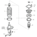 MOBIS NEW REAR SHOCK ABSORBER ASSY KIA CARENS 2002-06