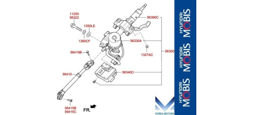 MOBIS STEERING COLUMN AND SHAFT FOR HYUNDAI AVANTE ELANTRA 2010-15