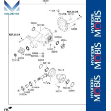 50-501 ZADNIY DIFFERENTIAL HYUNDAI EQUUS EQ900 2015-18