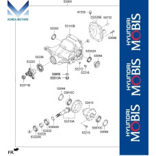 50-501 ZADNIY DIFFERENTIAL HYUNDAI GENESIS G80 2016-20