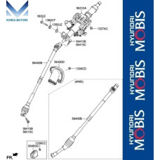MOBIS STEERING COLUMN AND SHAFT HYUNDAI GENESIS G80 2016-20