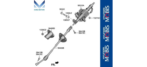 MOBIS STEERING COLUMN AND SHAFT FOR HYUNDAI GENESIS G90 2018-21