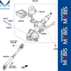 MOBIS STEERING COLUMN AND SHAFT SET FOR HYUNDAI IONIQ 2019-21