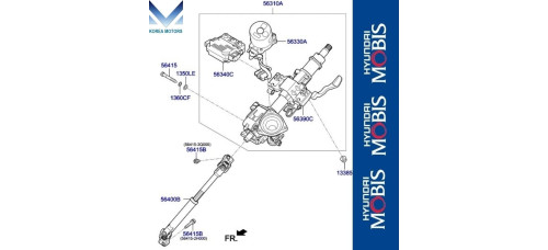 MOBIS STEERING COLUMN AND SHAFT SET FOR HYUNDAI IONIQ 2019-21