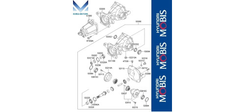 50-501 REAR DIFFERENTIAL ASSEMBLY HYUNDAI IX55 2006-15