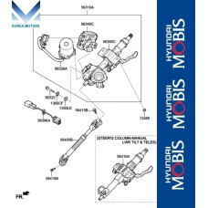 MOBIS STEERING COLUMN AND SHAFT SET FOR HYUNDAI SONATA 2017-19