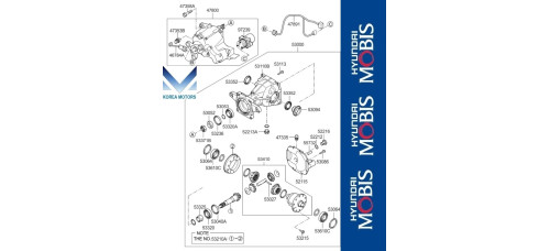 50-501 REAR DIFFERENTIAL HYUNDAI TUCSON 2013-15