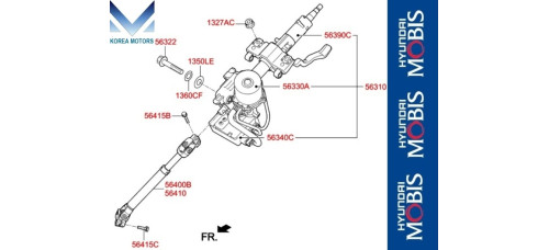 MOBIS STEERING COLUMN AND SHAFT SET FOR HYUNDAI I30 2011-15